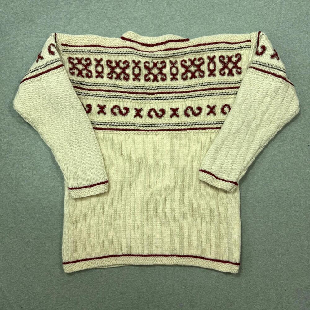Indigenous Designs Chunky Oversized Wool Women’s Sweater Sz S Twee Gorpcore - Picture 6 of 7